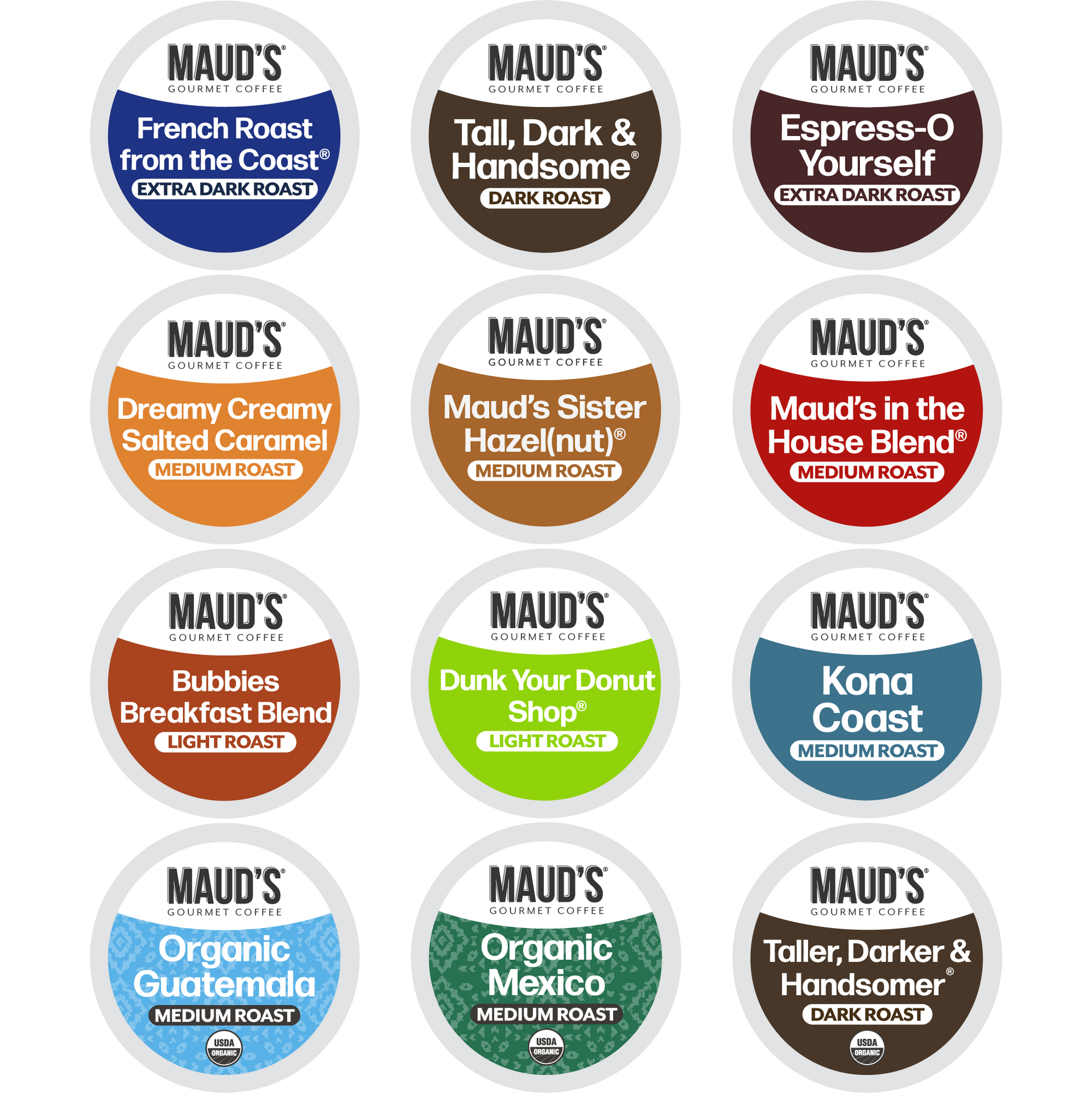 Maud's Bulk Coffee Variety Pack - 136ct