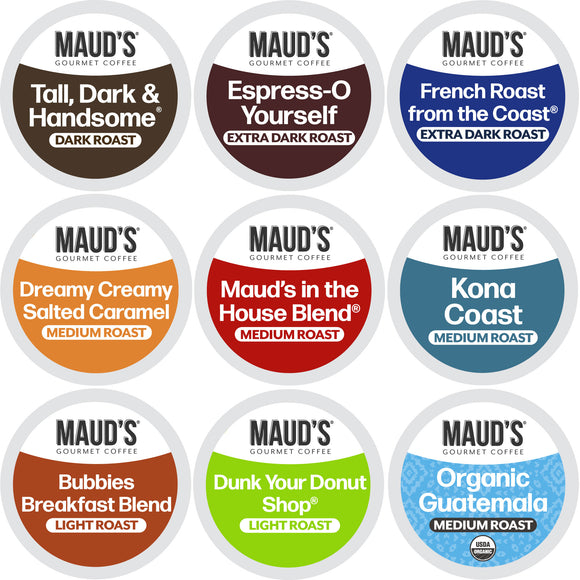 Maud's Original Coffee Pods Variety Pack - 80ct