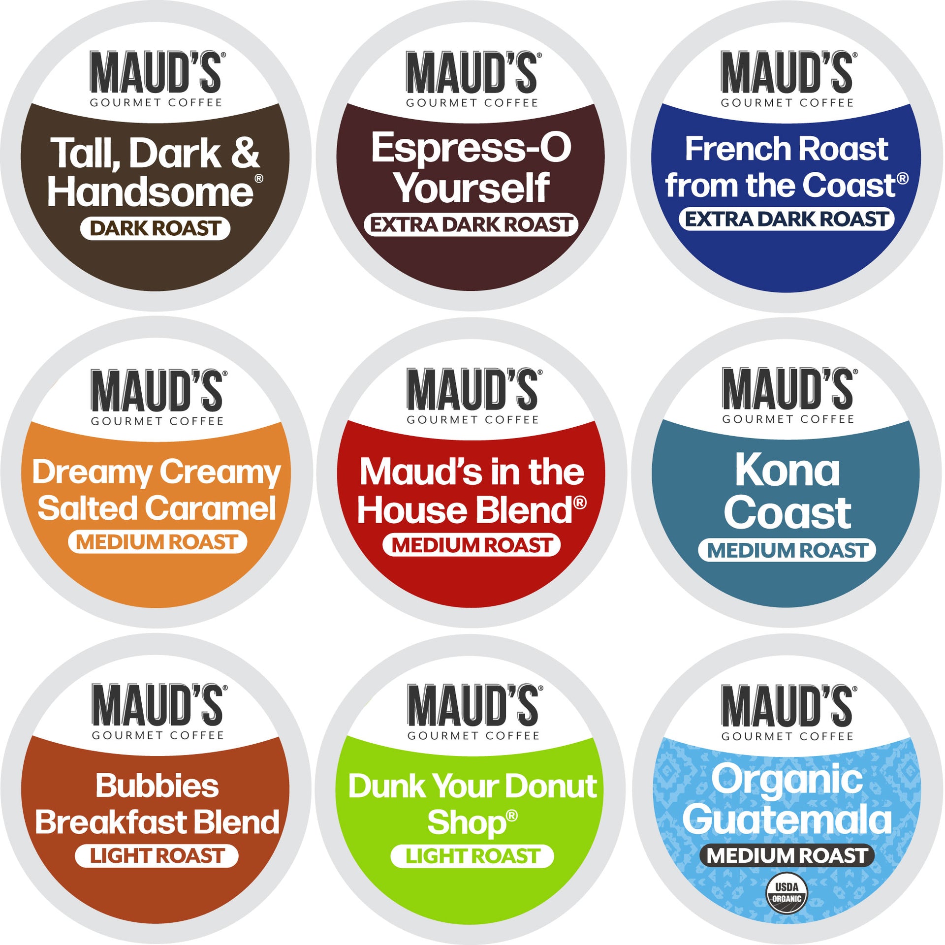 Maud's Original Coffee Pods Variety Pack - 80ct