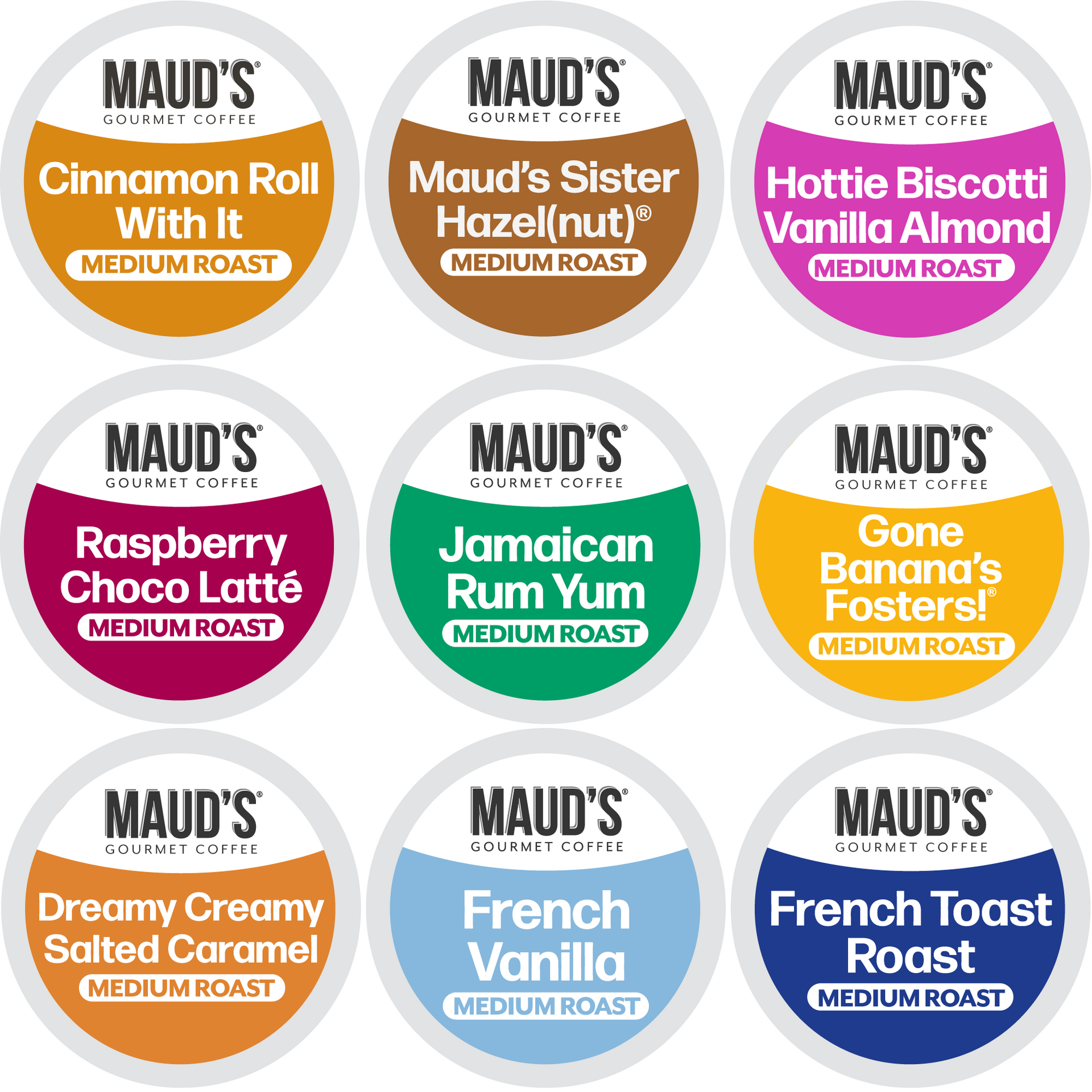 Maud's Flavored Coffee Variety Pack - 40ct