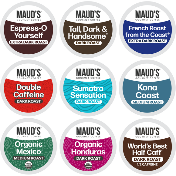 Maud's Dark/Bold Roast Coffee Pods Variety Pack - 40ct