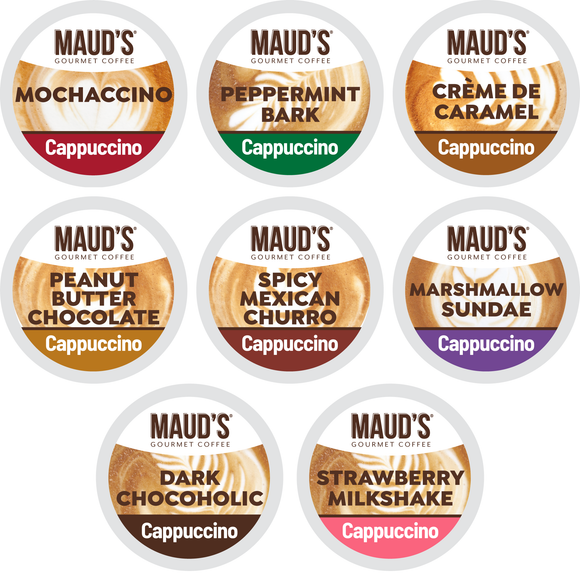 Maud's Cappuccino Variety Pack Pods - 56ct