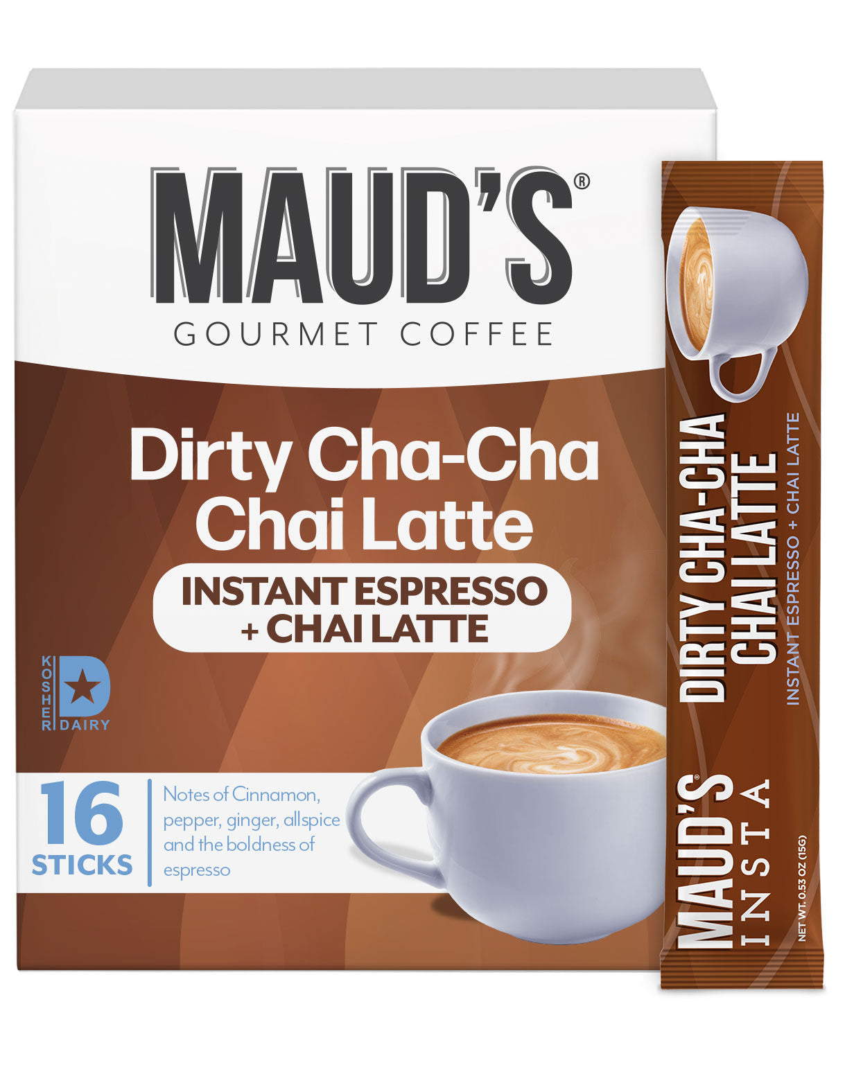 Maud's Espresso Chai Tea Latte Instant Sticks