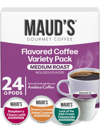 Maud's Flavored Coffee Pods Variety Pack - 24ct