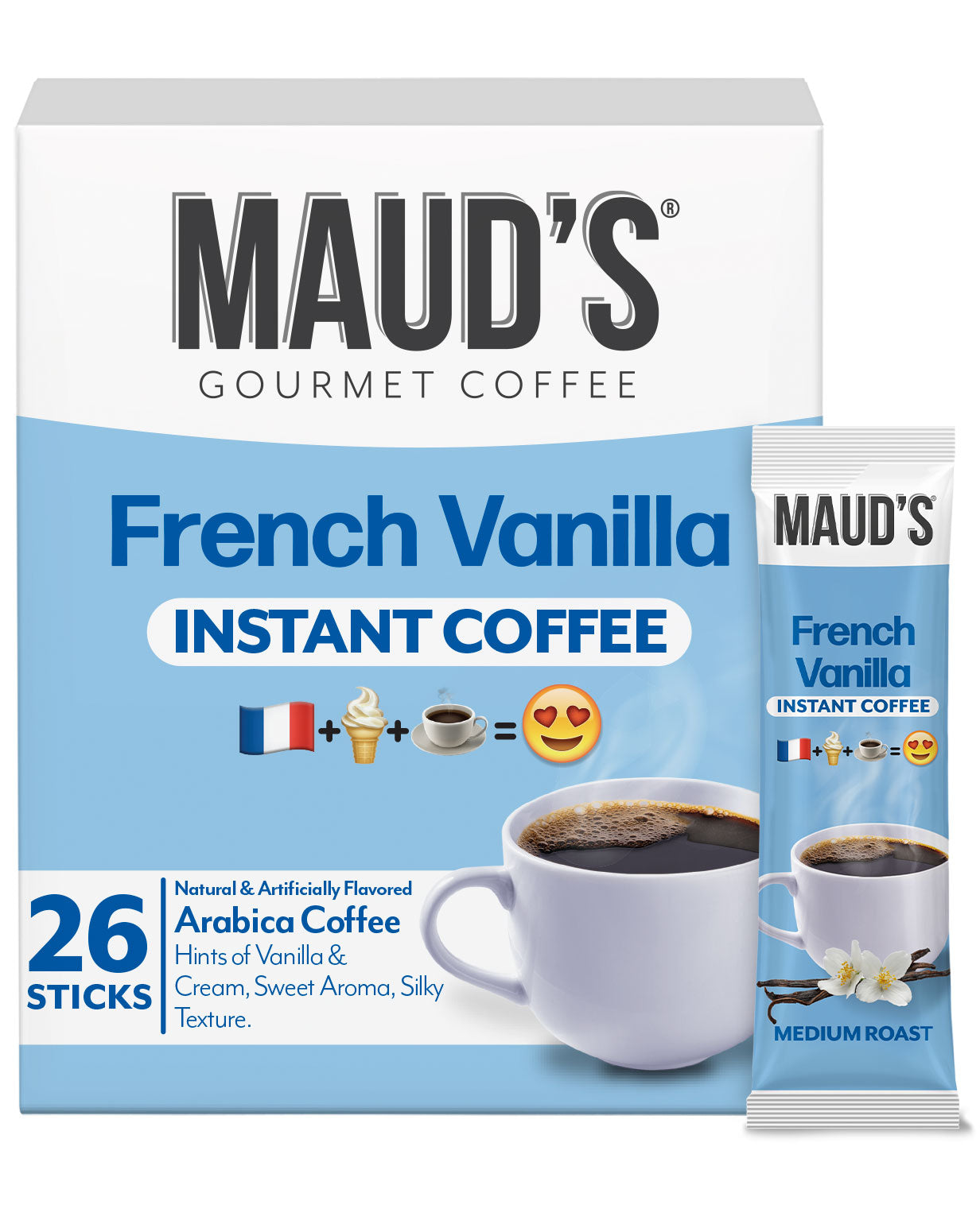 Maud's Instant French Vanilla Flavored Coffee