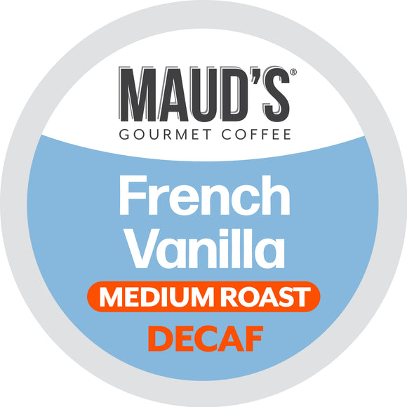 Maud's French Vanilla Decaf Flavored Coffee Pods
