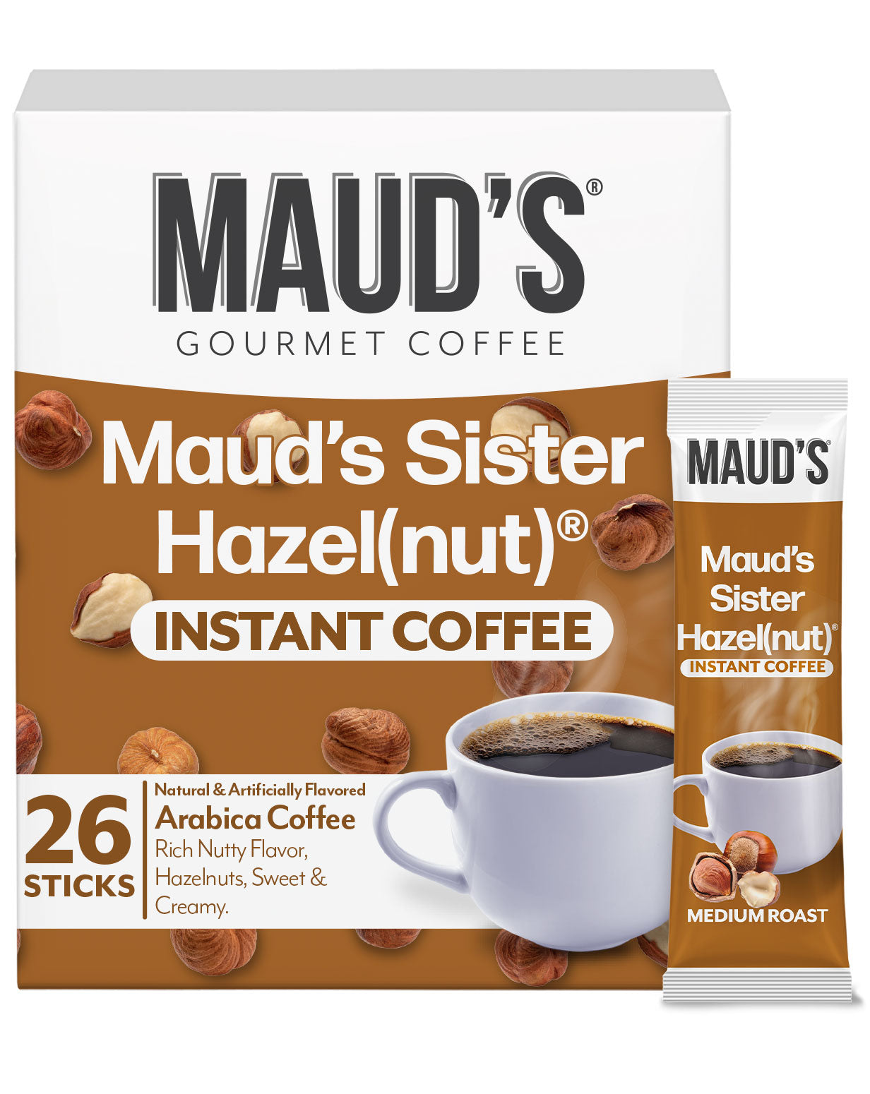 Maud's Instant Sweet Hazelnut Flavored Coffee