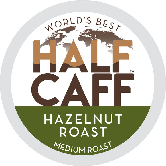 World's Best Half Caff™ Hazelnut Roast Flavored Coffee Pods