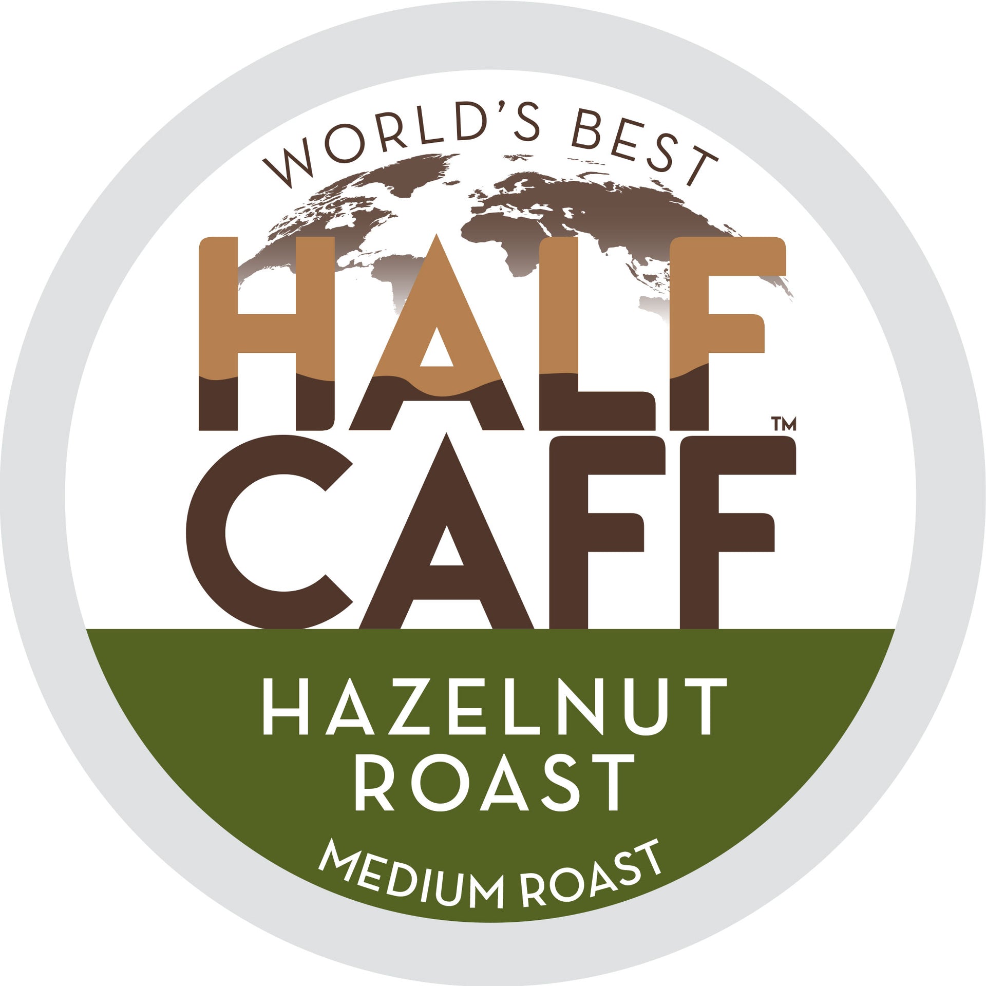 World's Best Half Caff™ Hazelnut Roast Flavored Coffee Pods