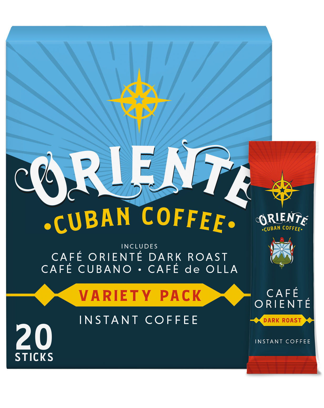 Oriente Dark Roast Variety Pack Instant Sticks