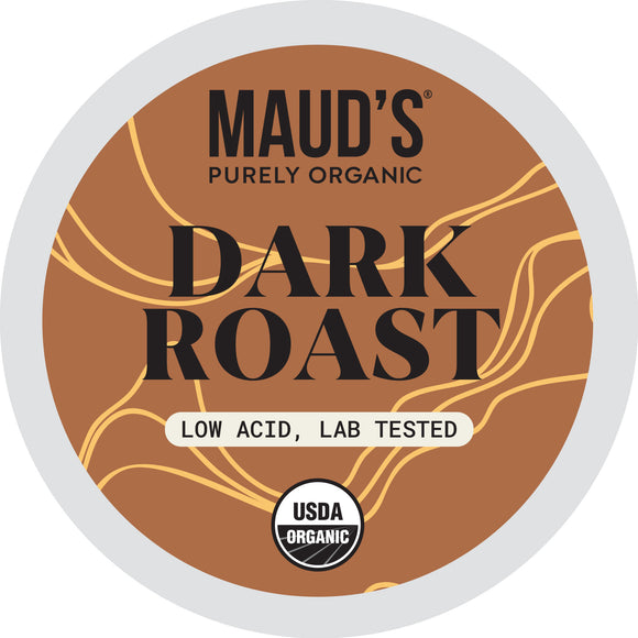 Maud's Purely Organic Dark Roast Coffee Pods