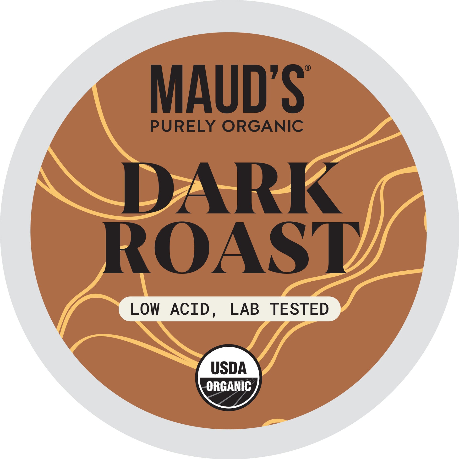 Maud's Purely Organic Dark Roast Coffee Pods