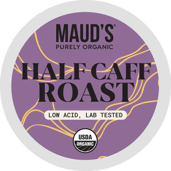 Maud's Purely Organic Half Caff Coffee Pods