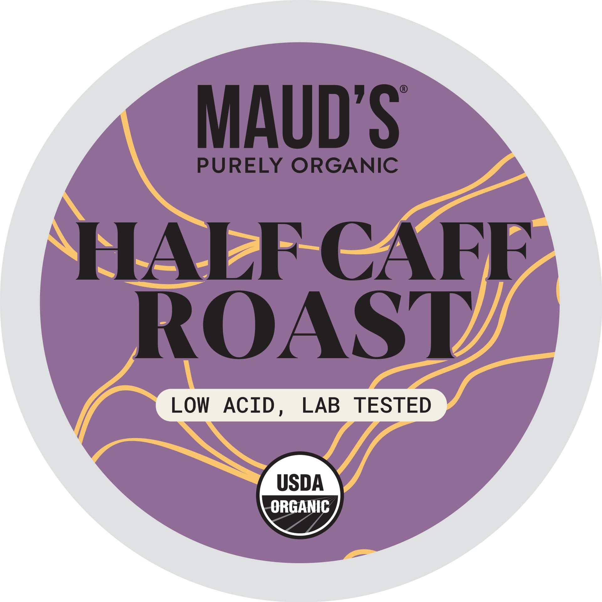 Maud's Purely Organic Half Caff Coffee Pods