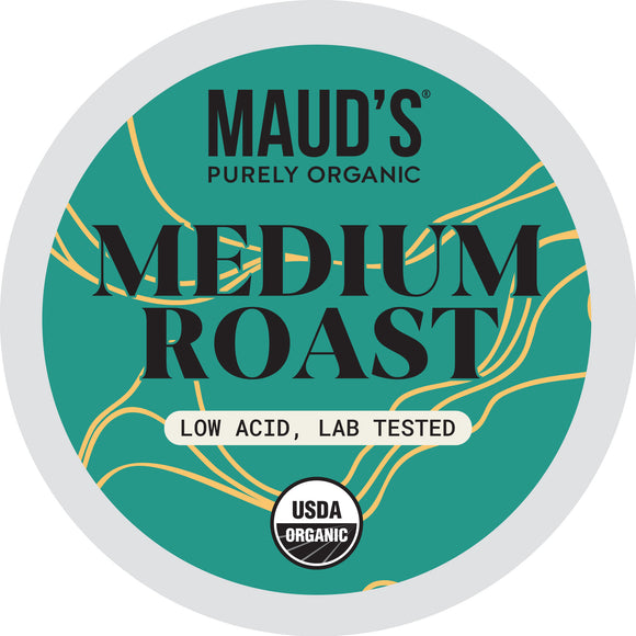 Mauds Purely Organic Medium Roast Coffee Pods