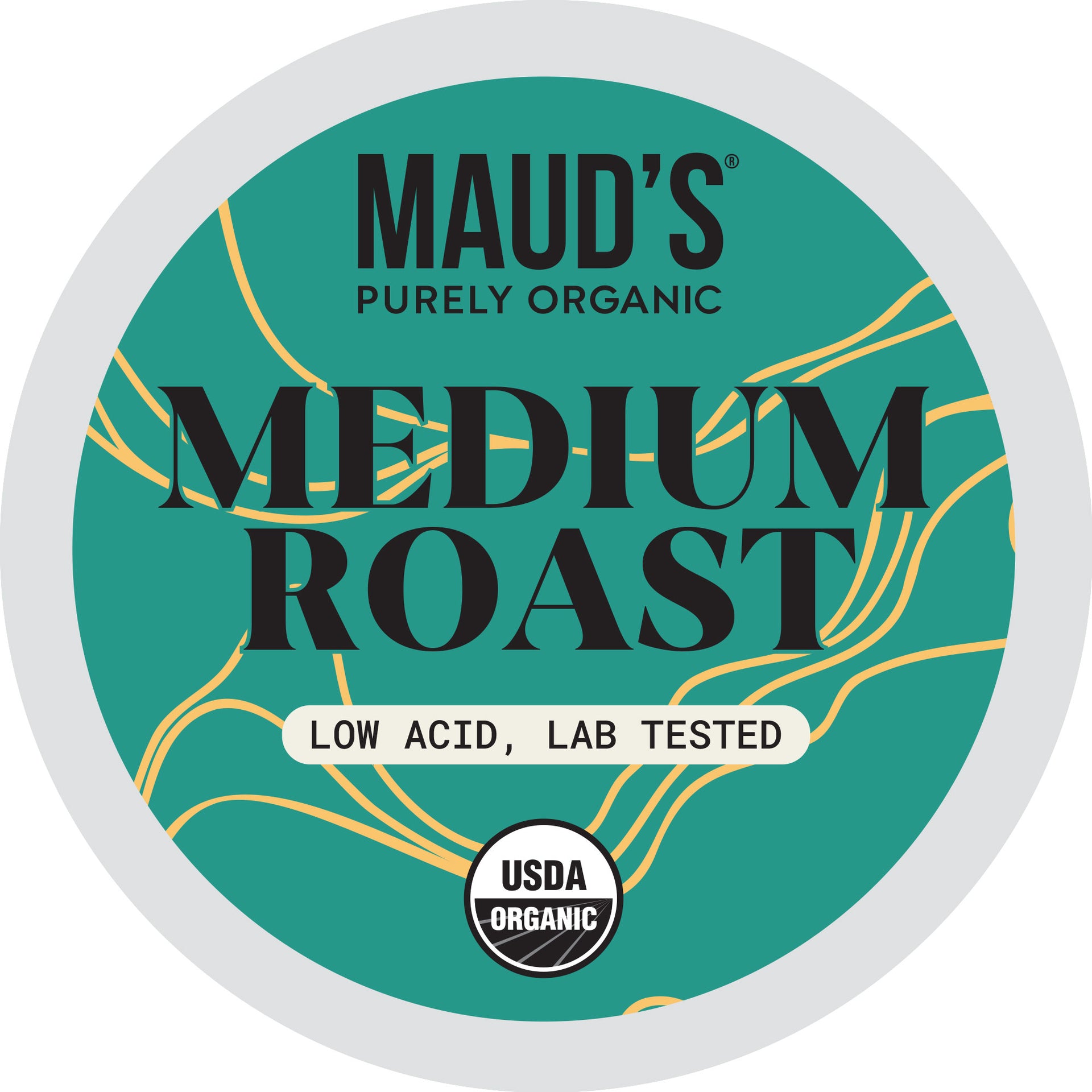 Mauds Purely Organic Medium Roast Coffee Pods