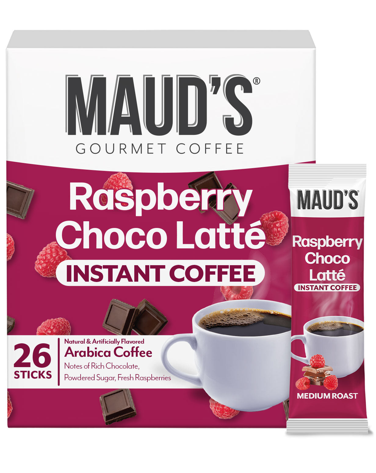 Maud's Instant Raspberry Chocolate Flavored Coffee