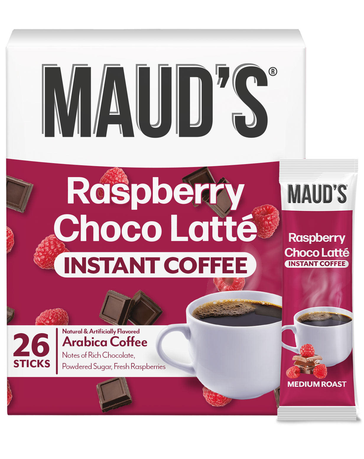 Maud's Instant Raspberry Chocolate Flavored Coffee