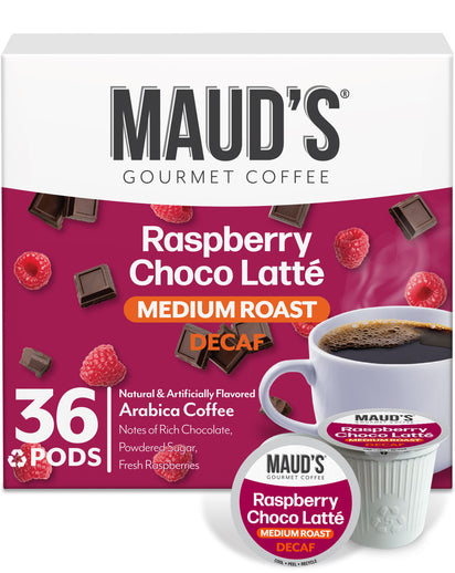 Maud's Decaf Raspberry Flavored Coffee Pods