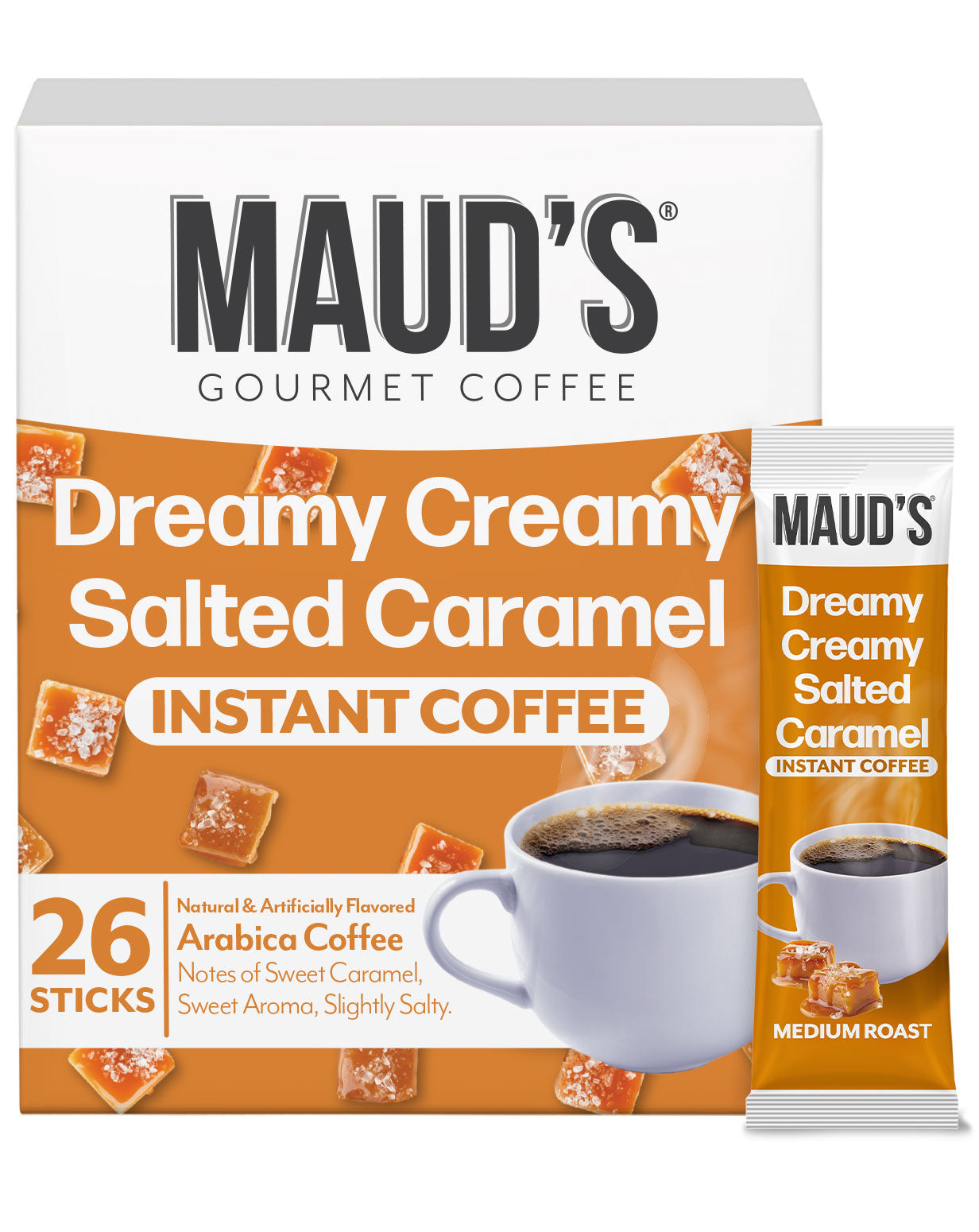Maud's Instant Salted Caramel Flavored Coffee