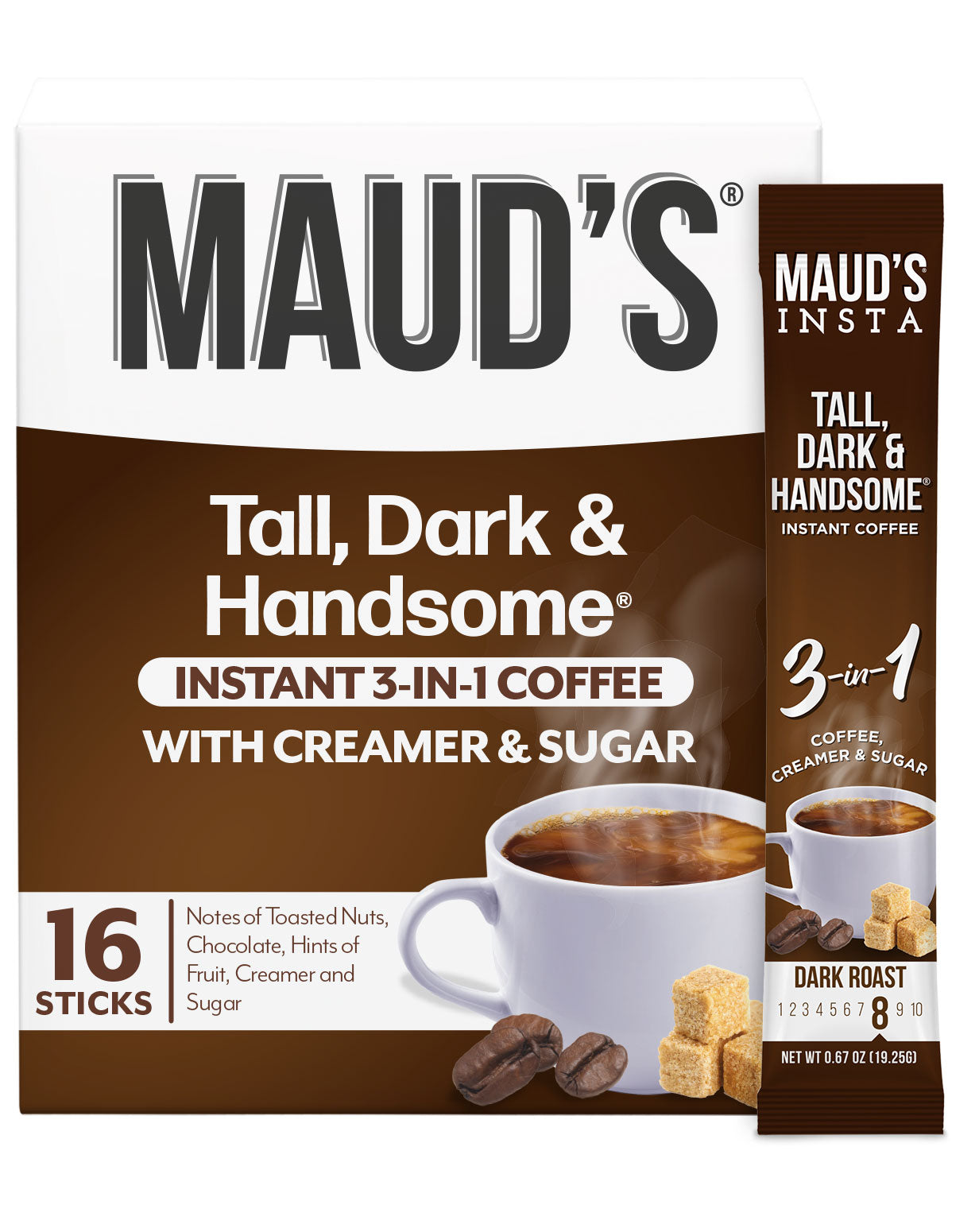 Maud's Instant Dark Roast 3 in 1 Coffee