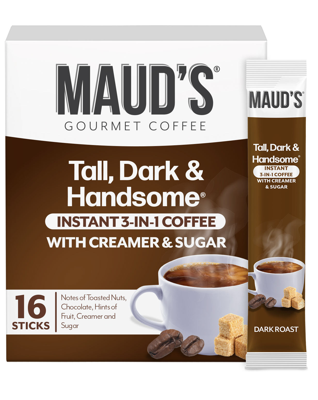 Maud's Instant Dark Roast 3 in 1 Coffee