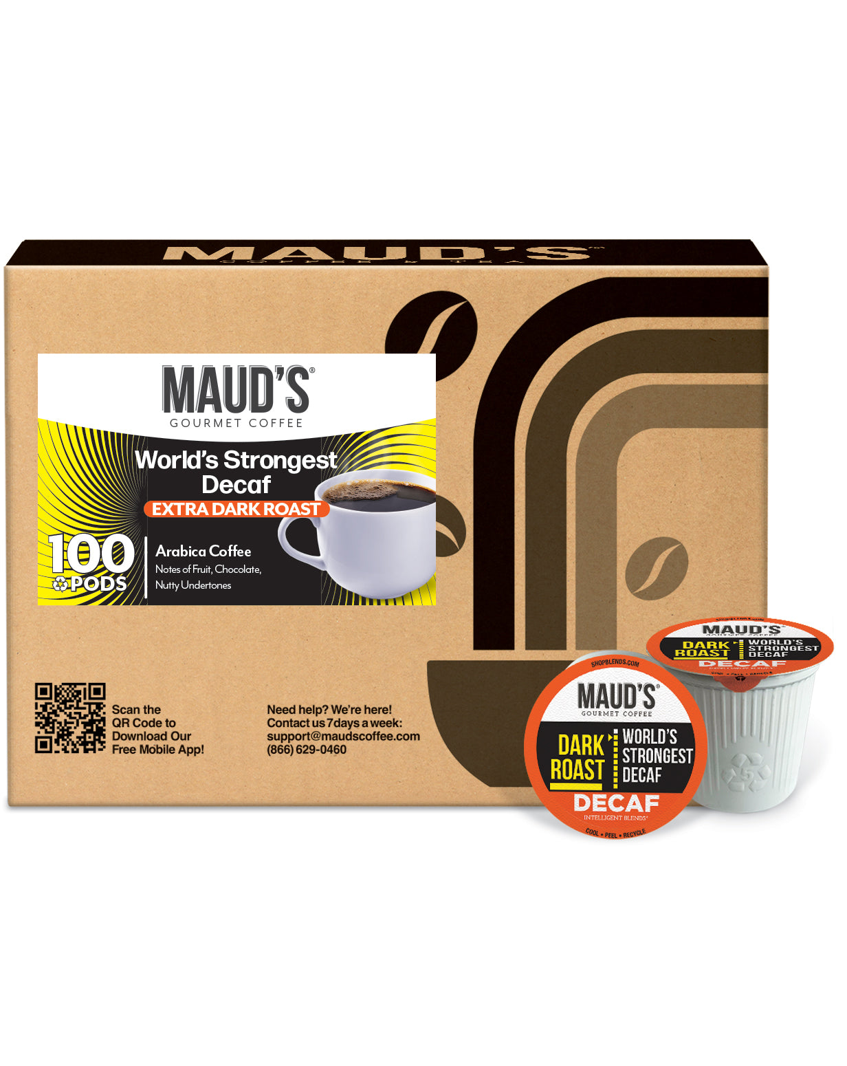 best dark roast decaf coffee k cup Maud's World's Strongest Decaf Coffee Pods 36ct