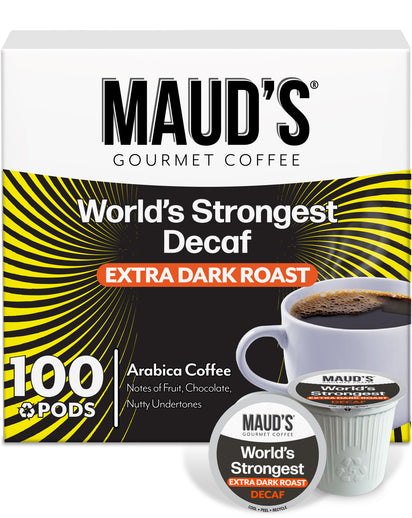 Maud's World's Strongest Decaf Coffee Pods 36ct